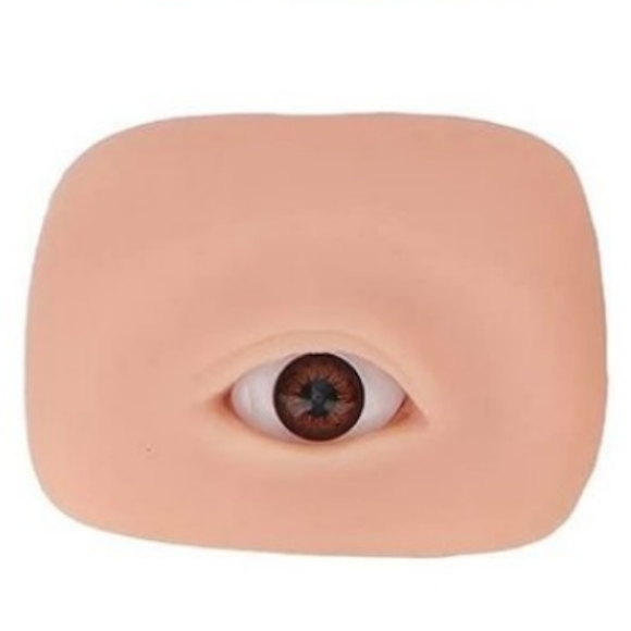 Eye Practice Skin, 3D Silicone Fake Eye Practice Skin Makeup Face Board - Picture 2 of 3